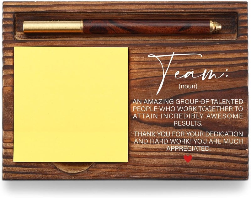 YODOCAMP Thank You Team Sticky Note Holder, Team Gifts for Employees, Team Appreciation Gifts for Coworkers, Team Building Gifts for Employees, Teamwork Gift Desk Self-Stick Note Pad Holders TZP08 - Image 1